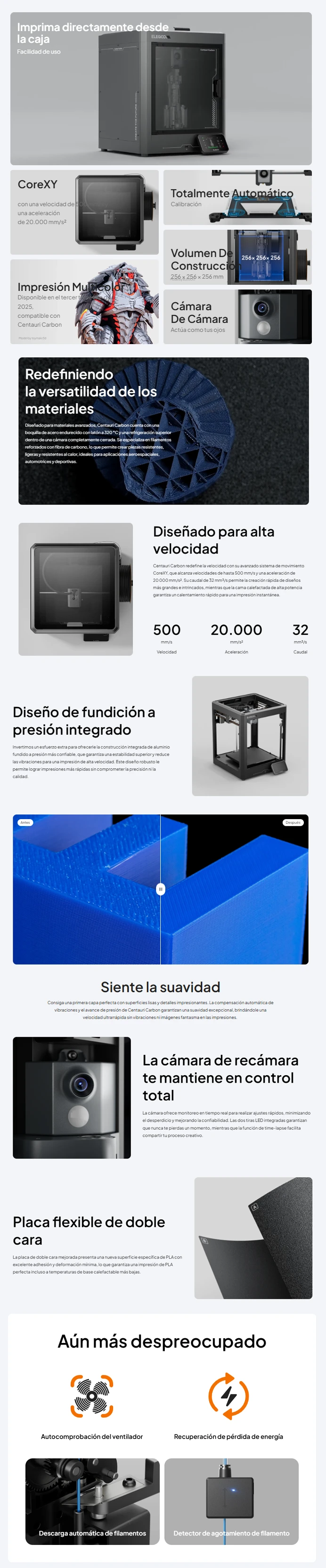 Impresora 3D Elegoo Centauri Carbon