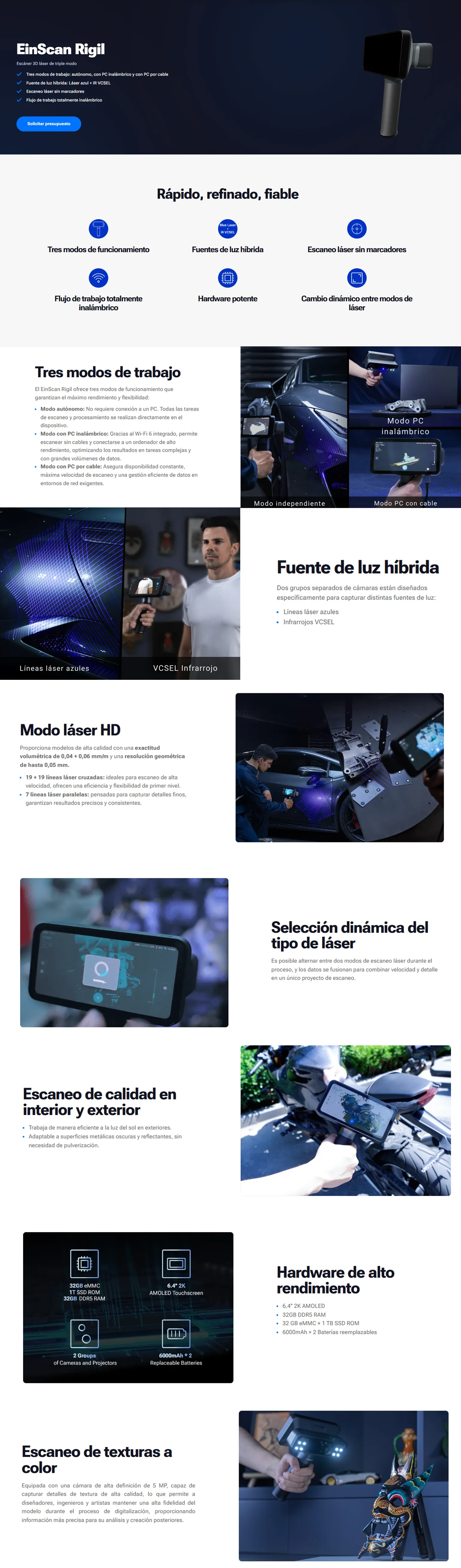 Escáner 3D Shining FreeScan Rigil