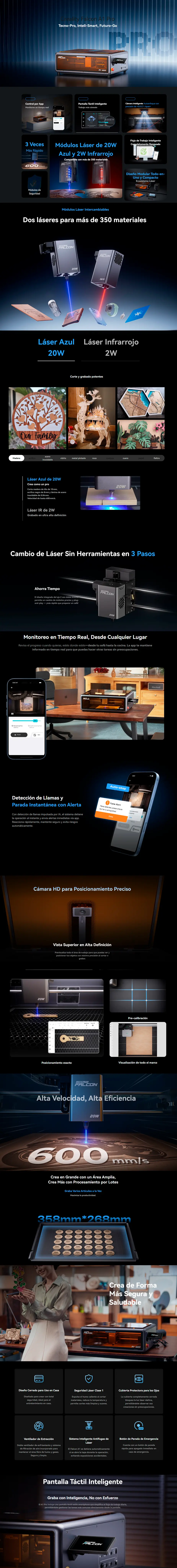 Creality Falcon A1 Pro corte y grabado laser