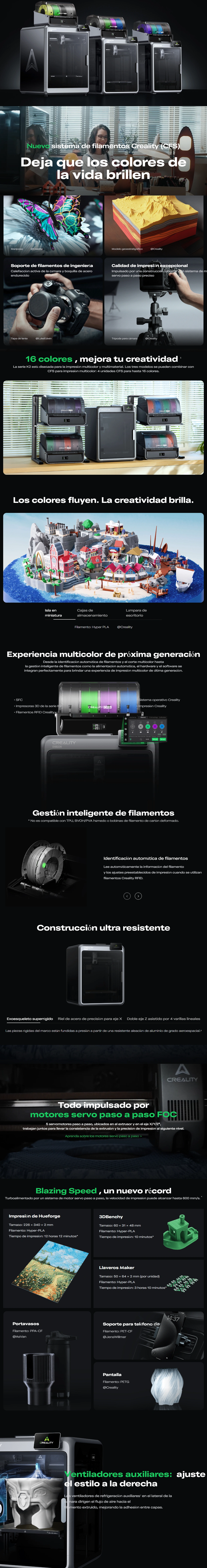 Impresora 3D Creality K2 combo