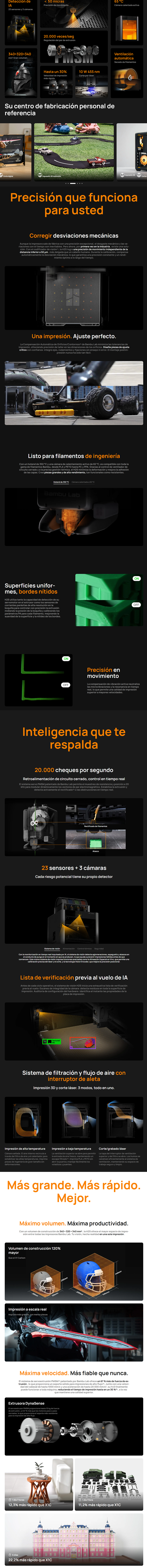 Impresora 3D Bambu lab H2S combo