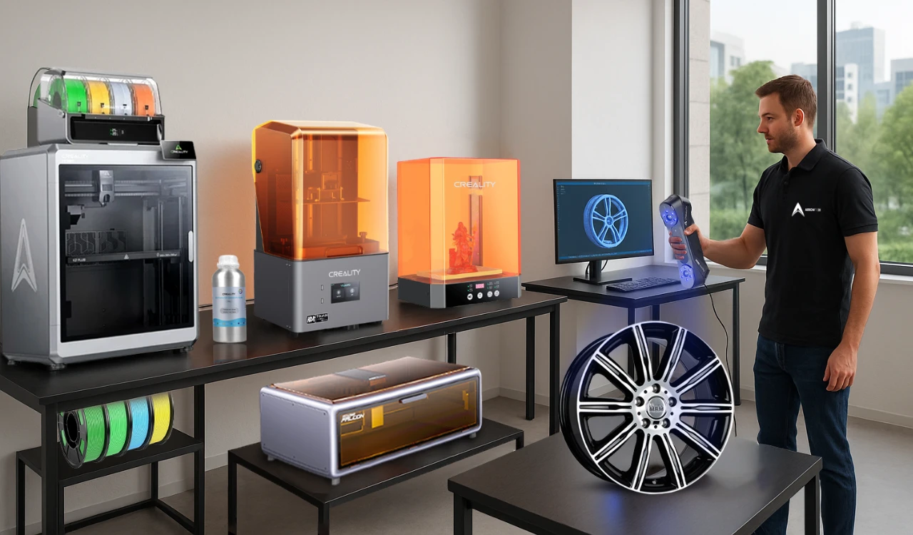 Espacio Maker con equipos Creality y hotspots