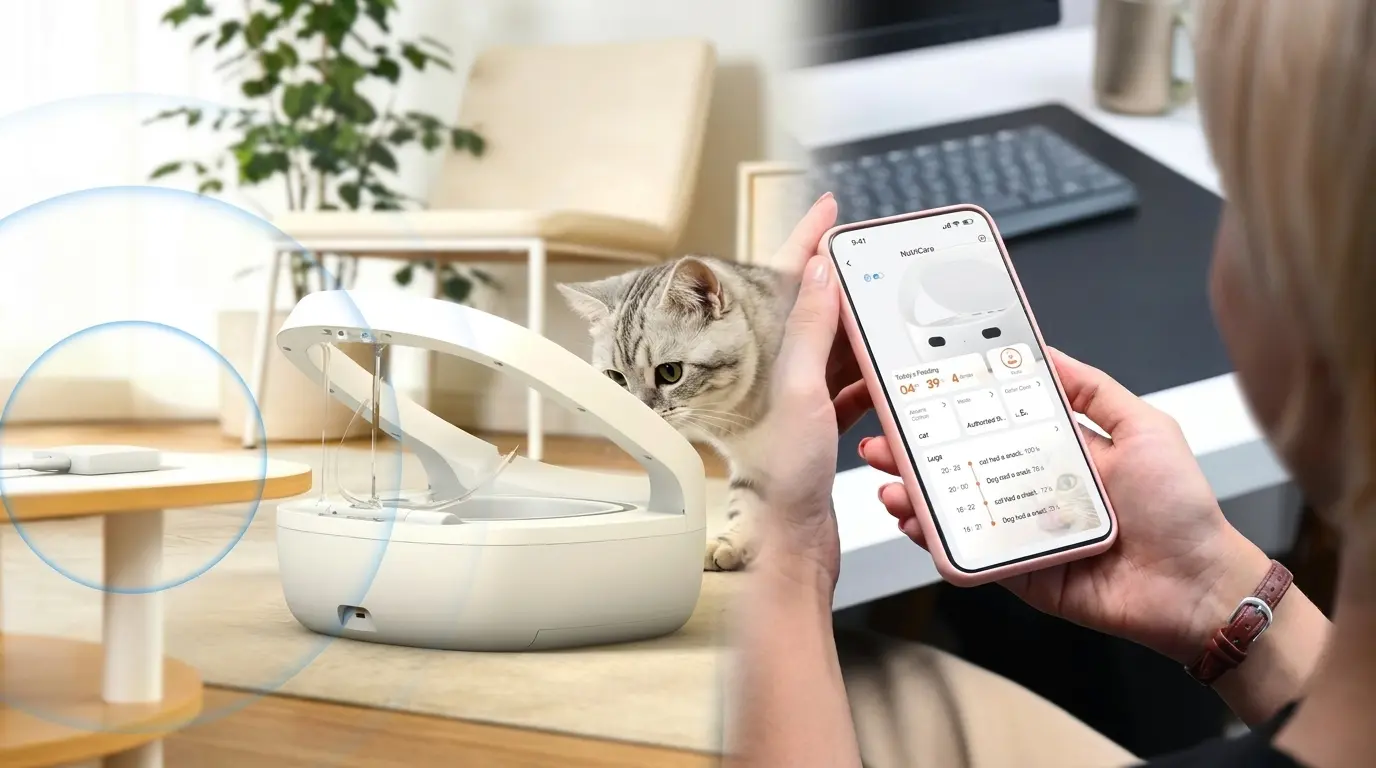 Gateway Wi-Fi para comedero inteligente RFID AIKA H2O monitoreo remoto en tiempo real de gatos