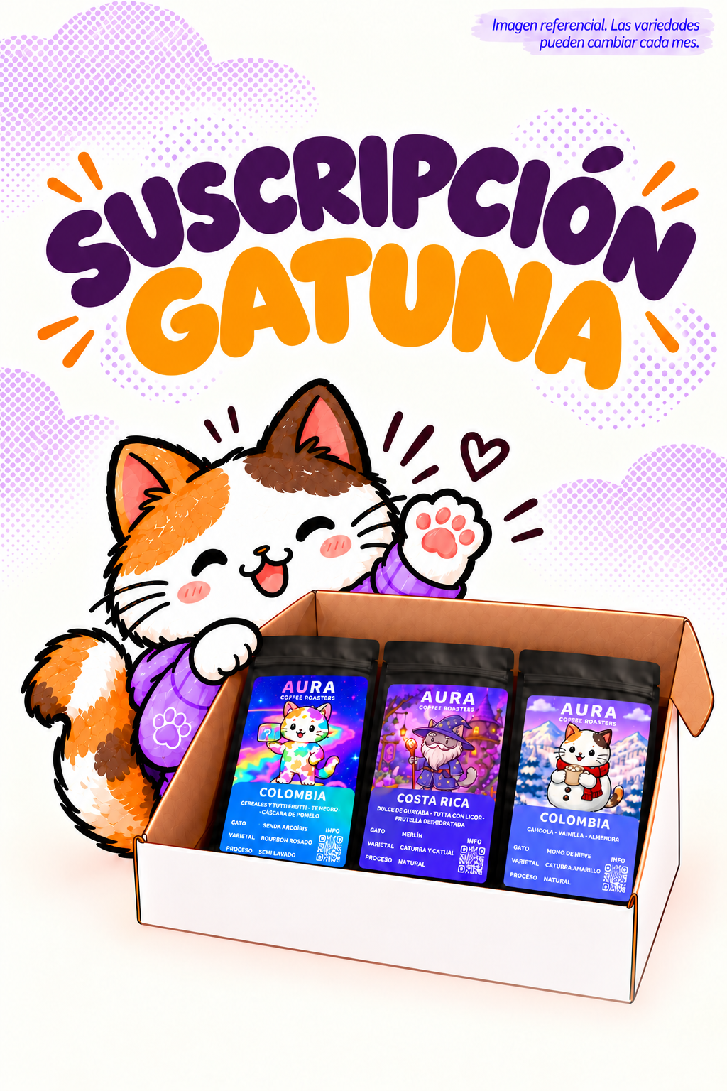 Suscripción Gatuna Aura Coffee