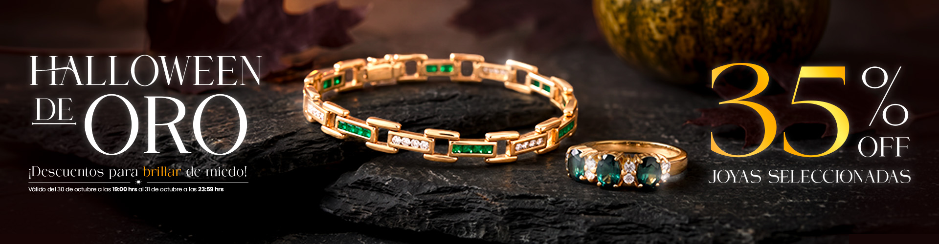 Halloween de Oro en Aurus Joyeria - 35% OFF en joyas seleccionadas