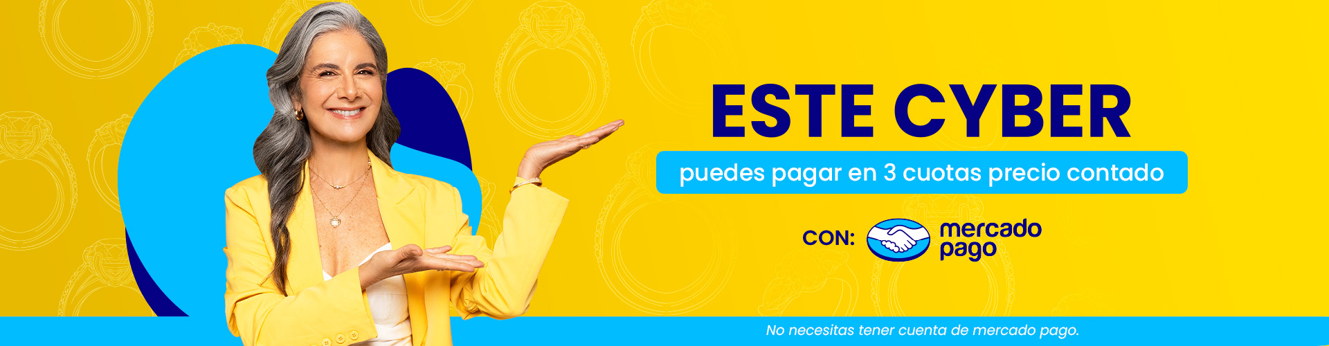 Mercado Pago - 3 cuotas precio contado en Aurus Joyería