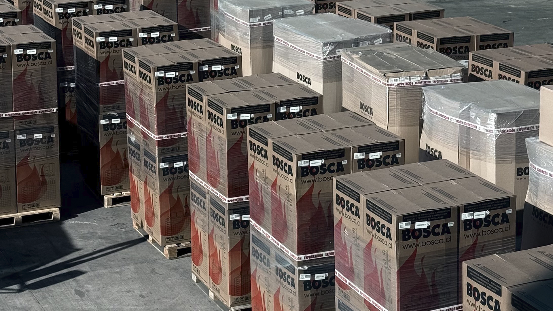 Proceso de fabricación de una estufa Bosca en Chile