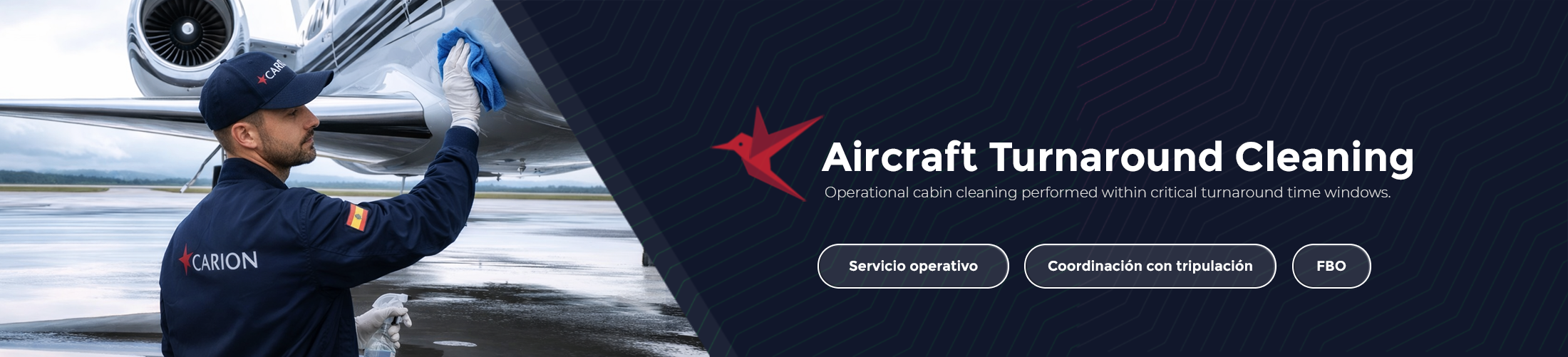 CARION · Aircraft Turnaround Cabin Cleaning