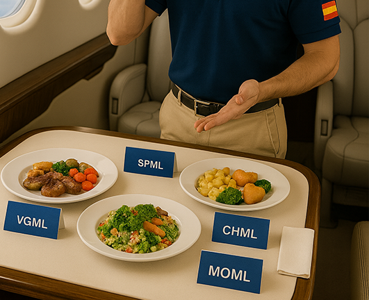 Menús especiales IATA