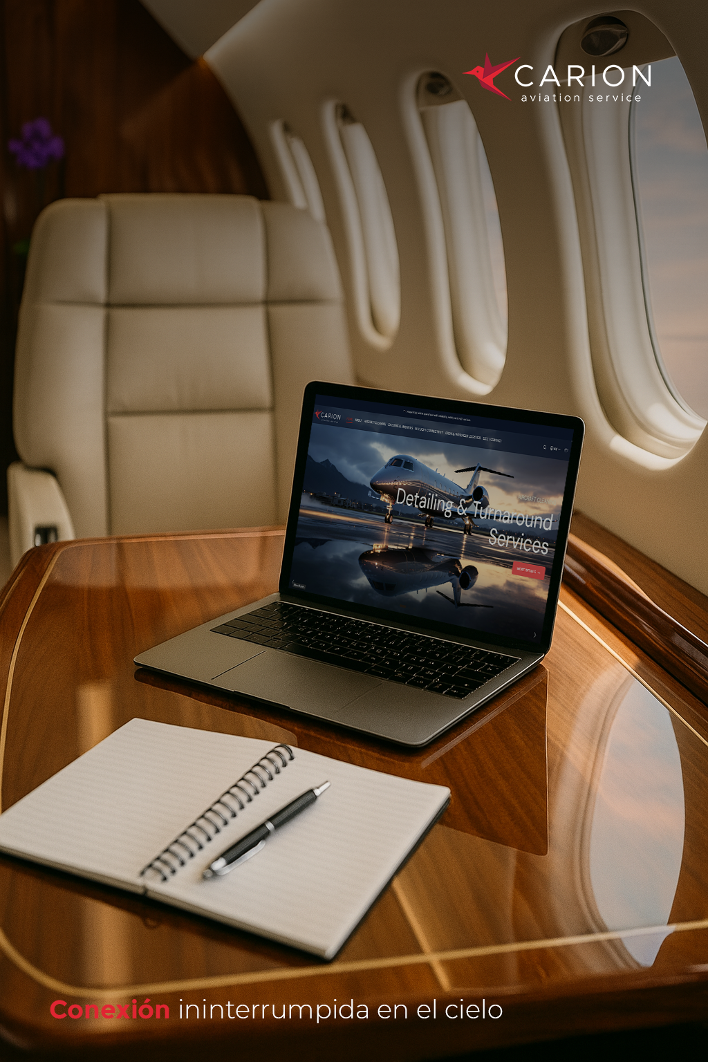 Pasajeros utilizando conectividad en vuelo