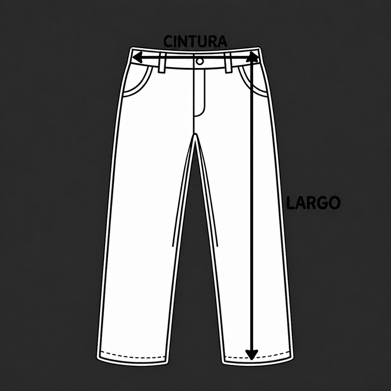 Guía de medidas - Pantalones