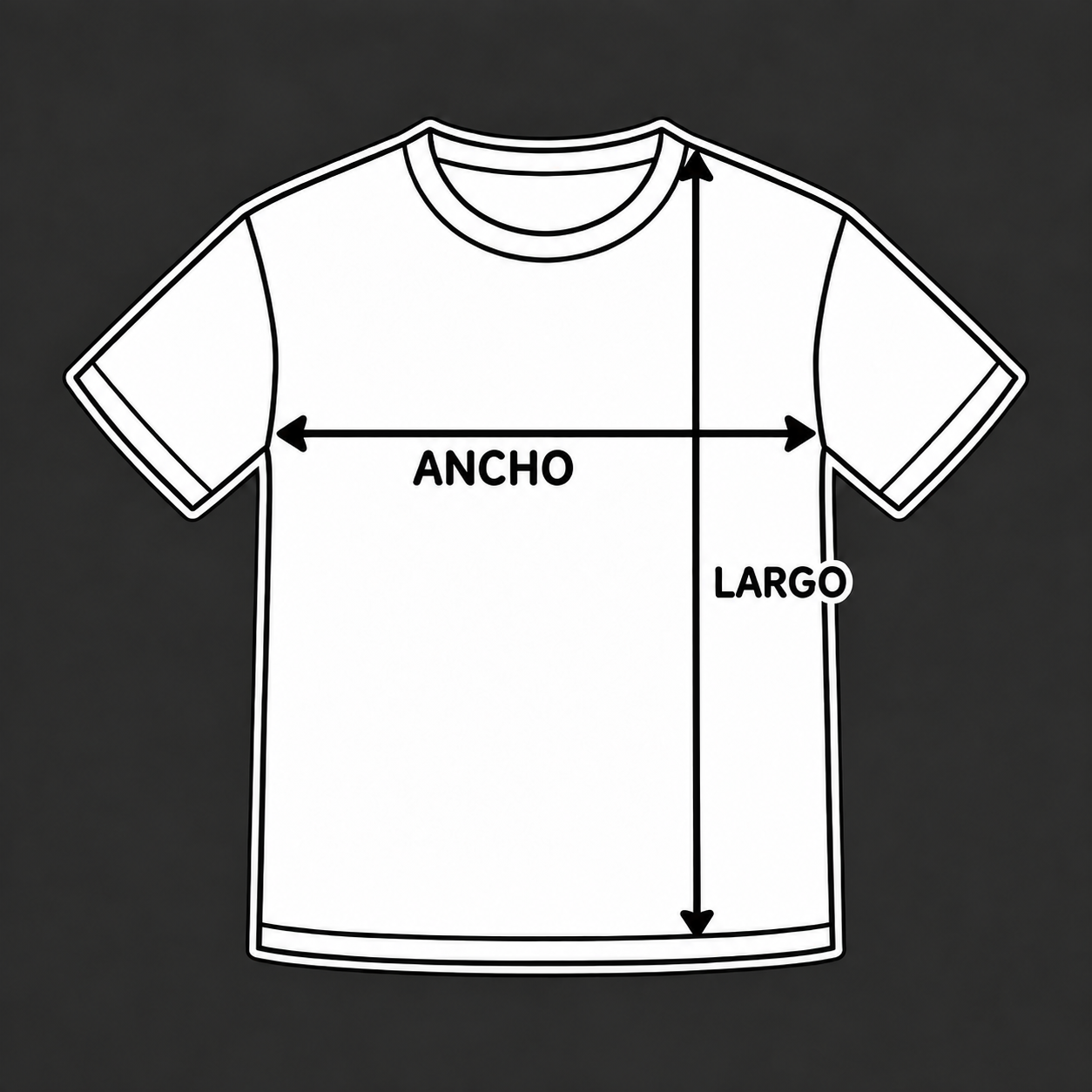 Guía de medidas - Camisas y Poleras