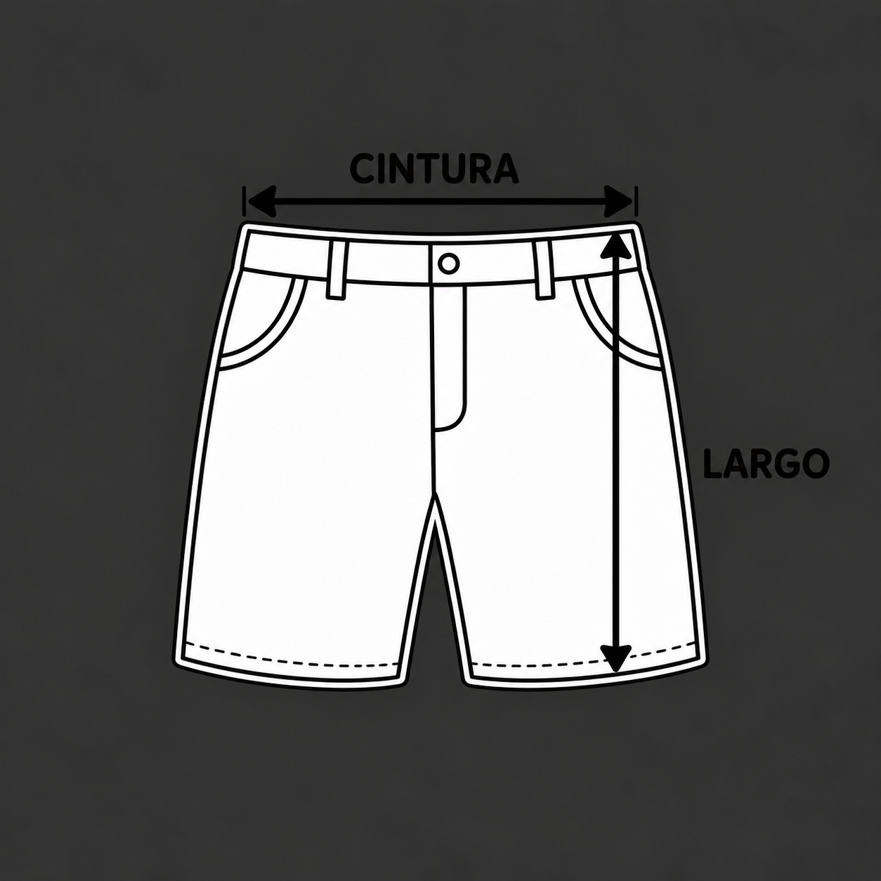 Guía de medidas - Shorts