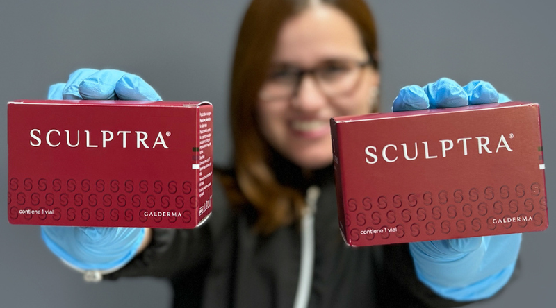 Resultados de Sculptra con colágeno progresivo.