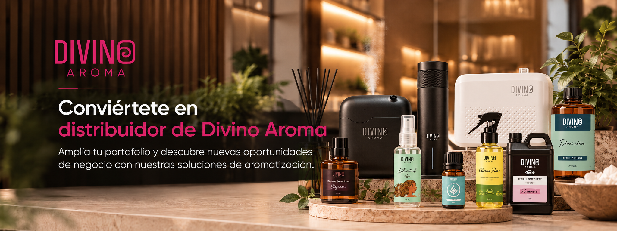 Conviértete en distribuidor de Divino Aroma
