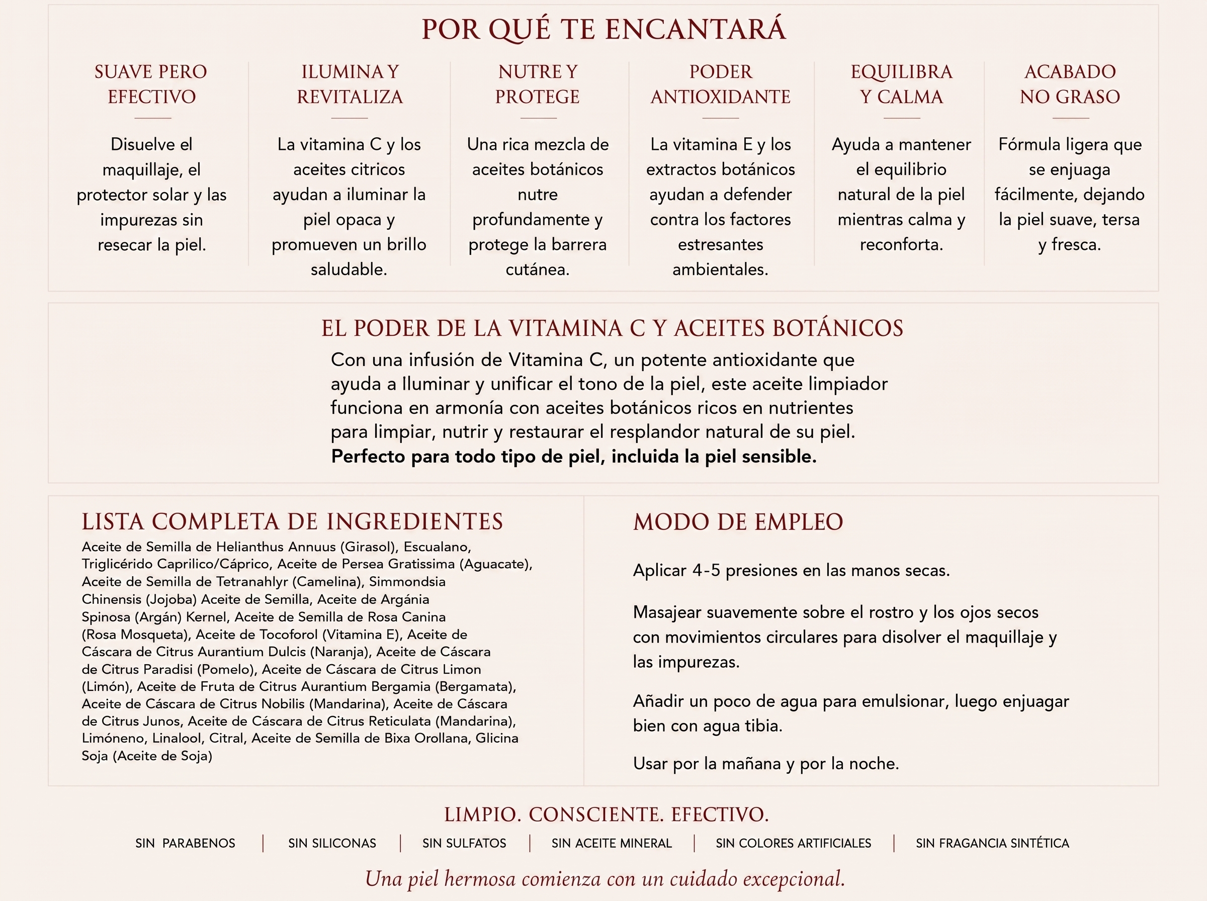 Vitamin C Cleansing Oil - Español