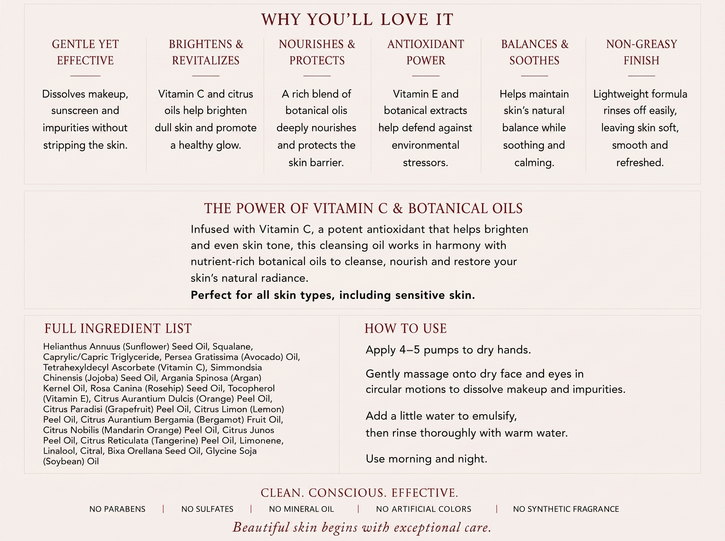 Vitamin C Cleansing Oil - English