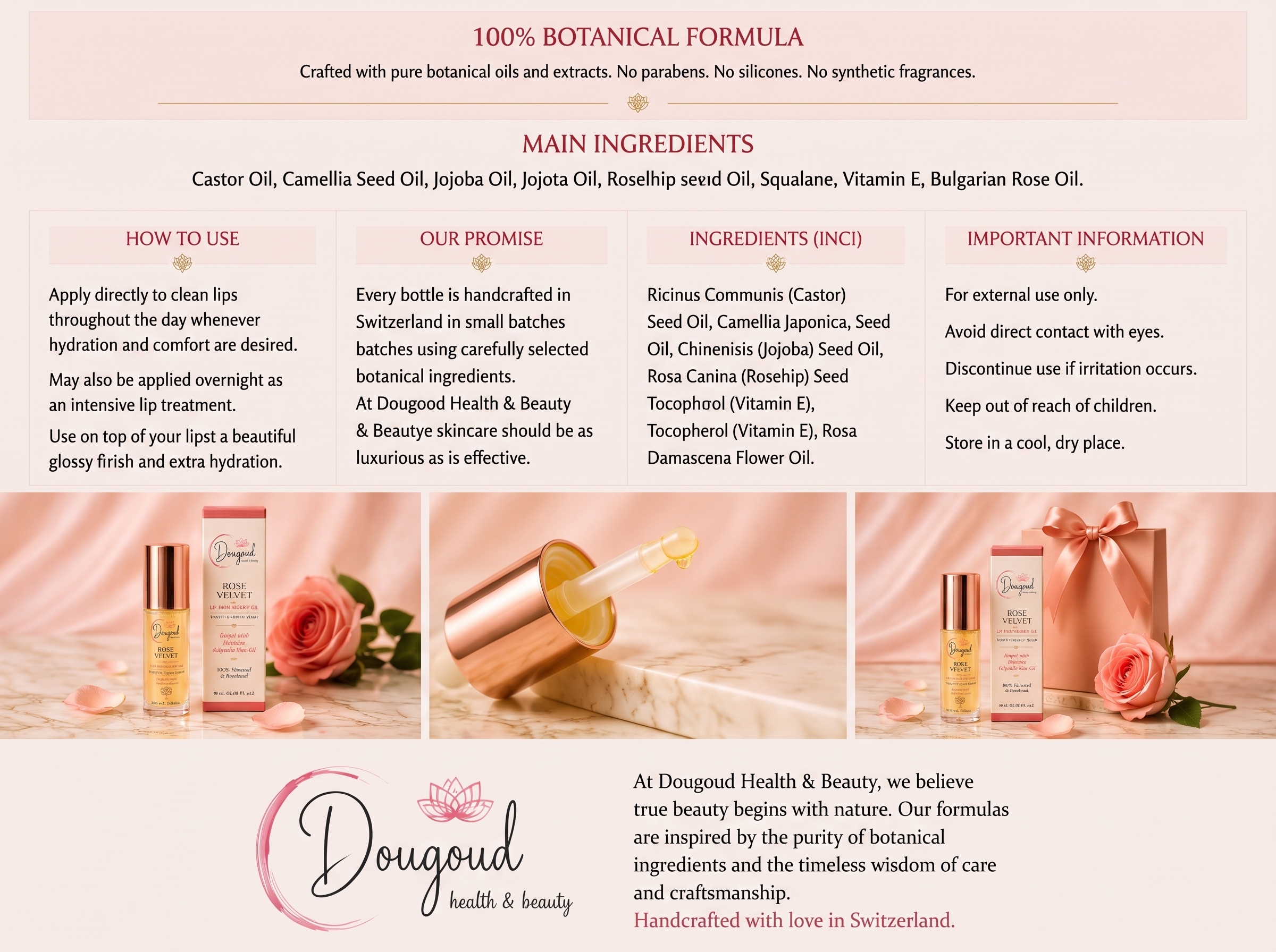 Rose Velvet Lip Treatment Oil