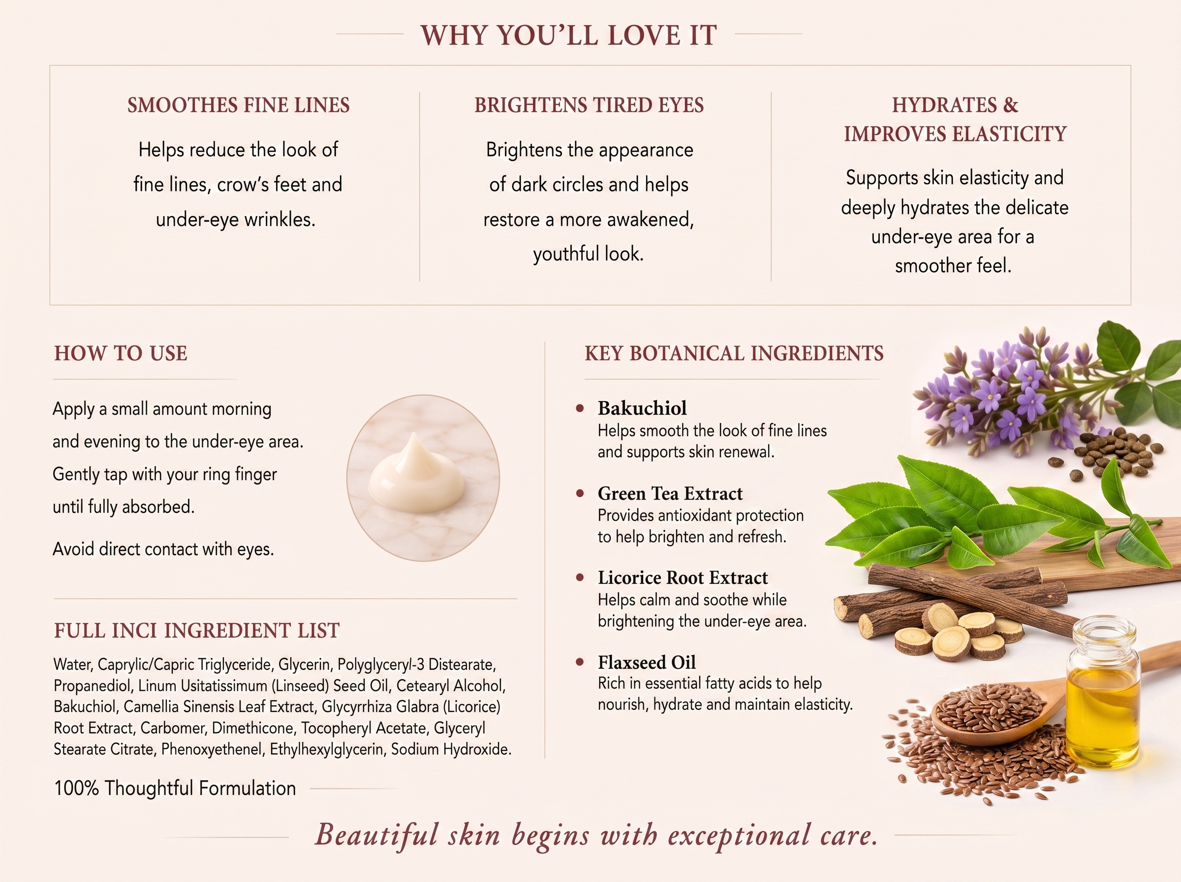 Ageless Eye Cream - English