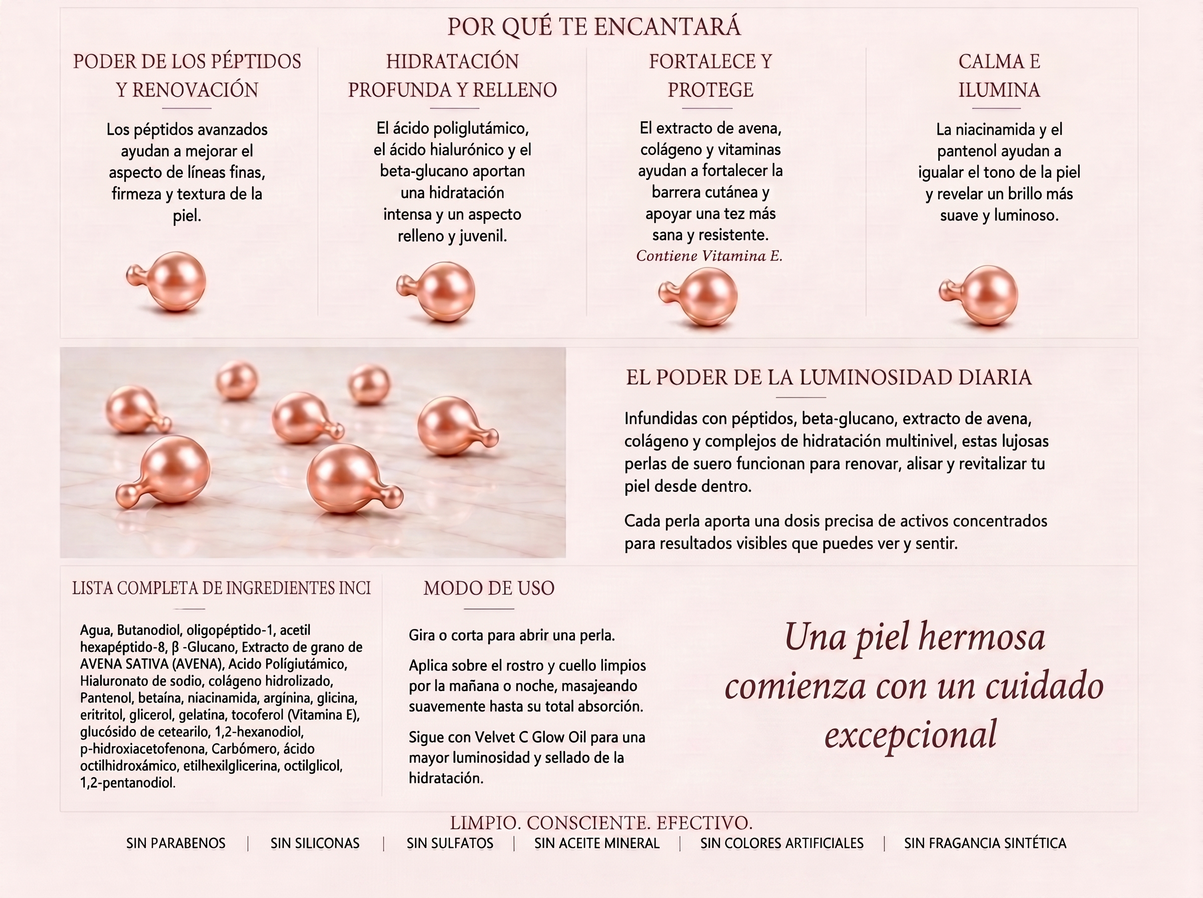 Radiance Peptide Pearls - Español