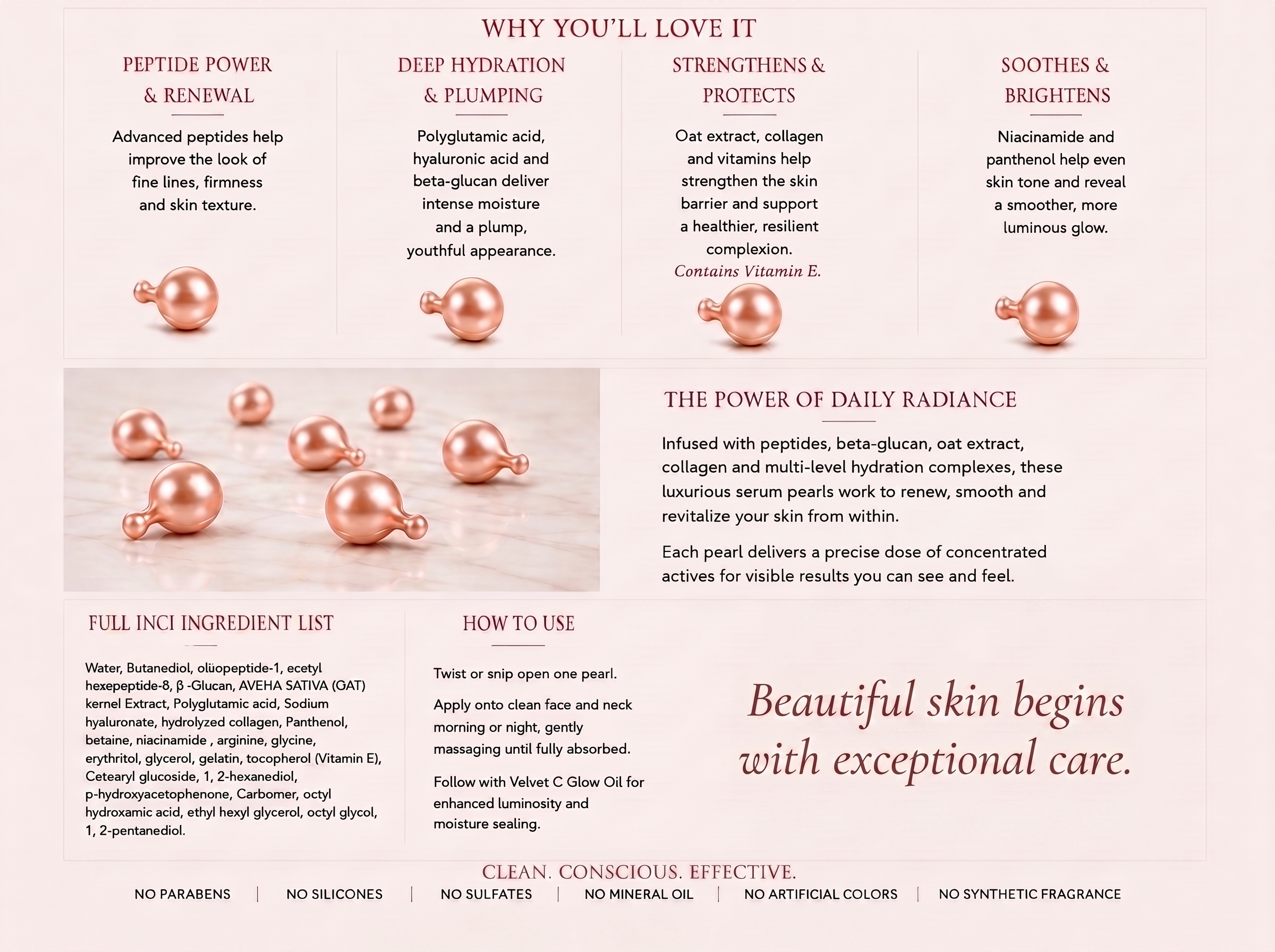 Radiance Peptide Pearls - English