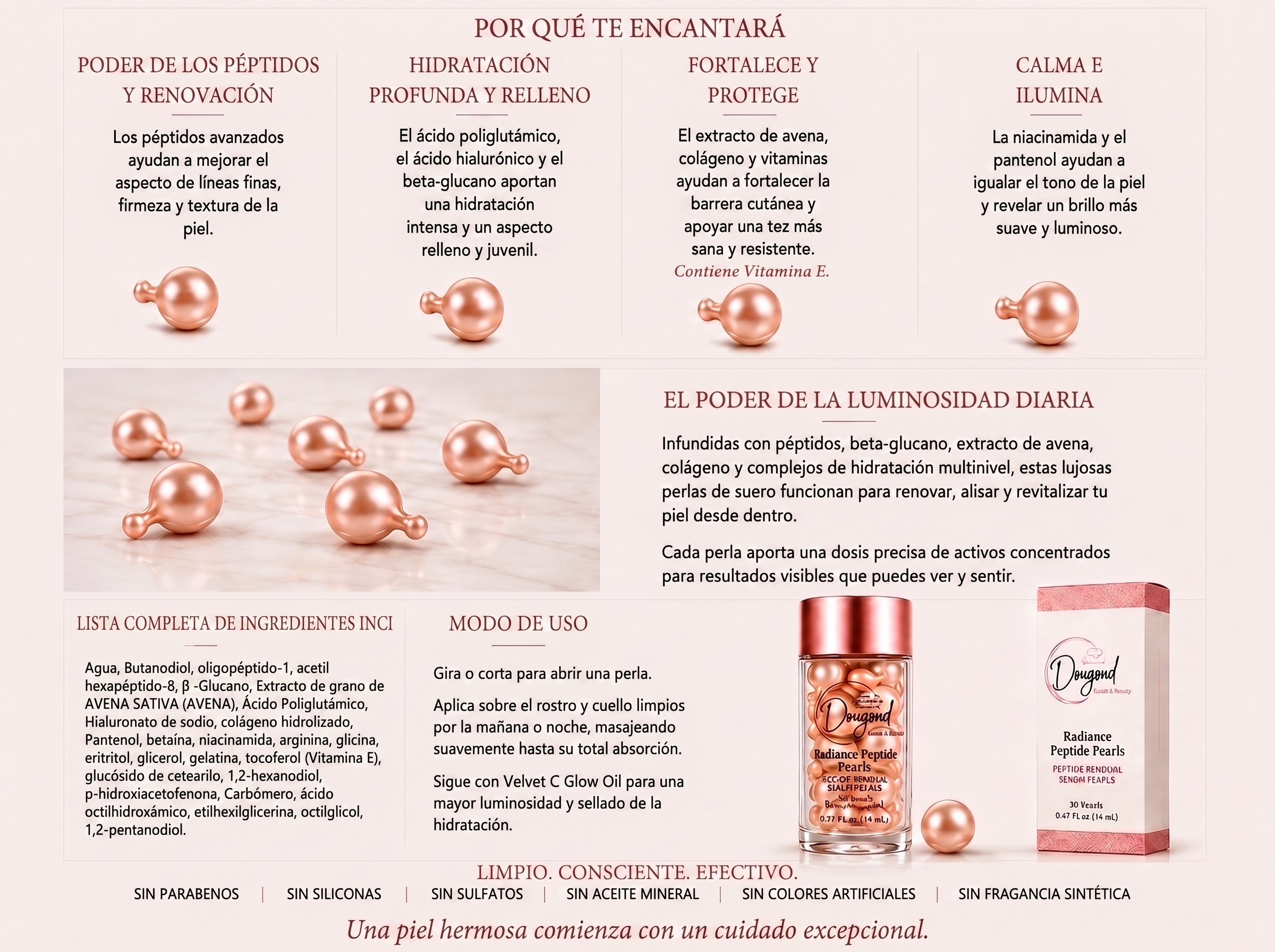 Radiance Peptide Pearls - Español
