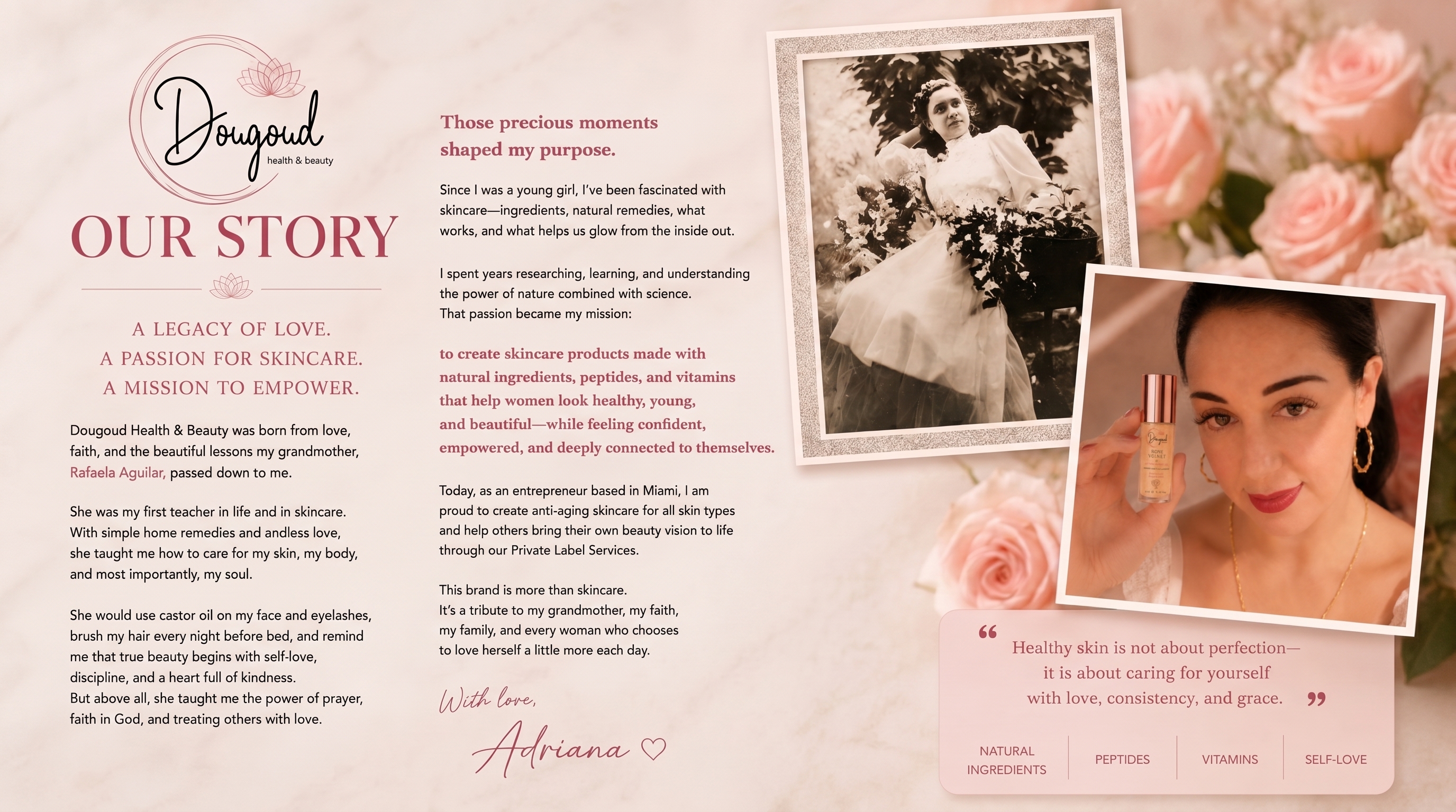 Our Story - Adriana Dougoud