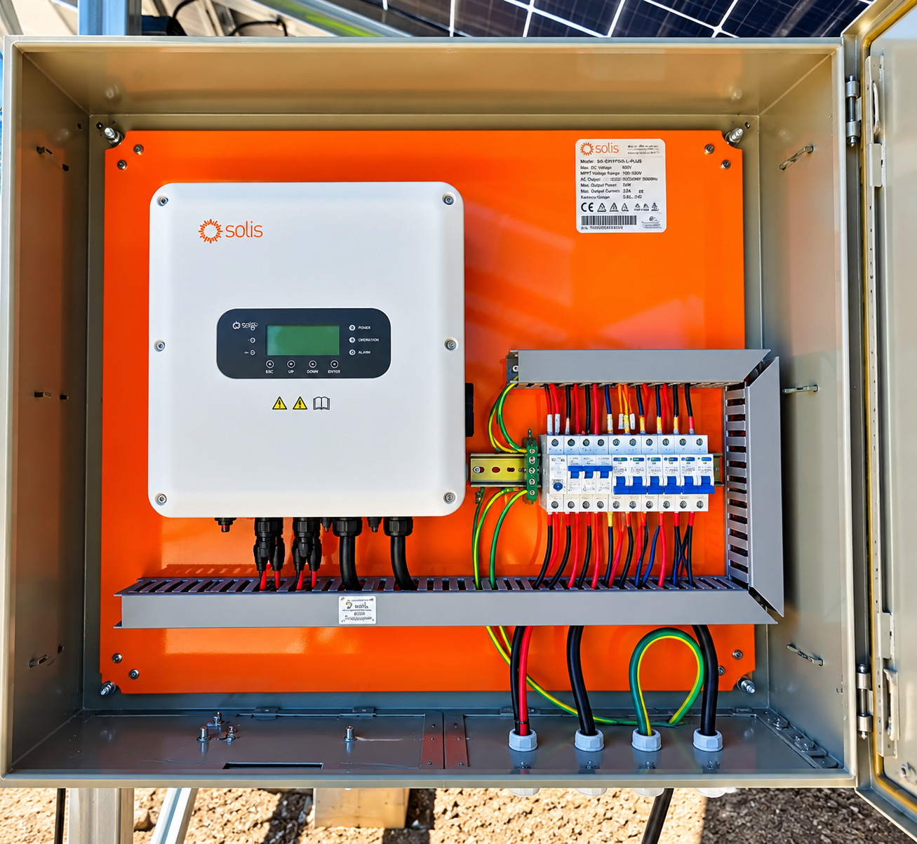 Sistema de energía con inversor y baterías