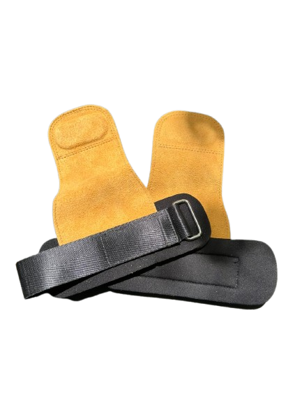 Calleras con grip de cuero para crossfit calistenia gimnasio proteccion de manos agarre entrenamiento funcional Chile