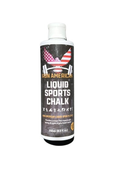 Magnesio liquido Iron American 250 ml liquid chalk profesional para powerlifting crossfit y calistenia Chile