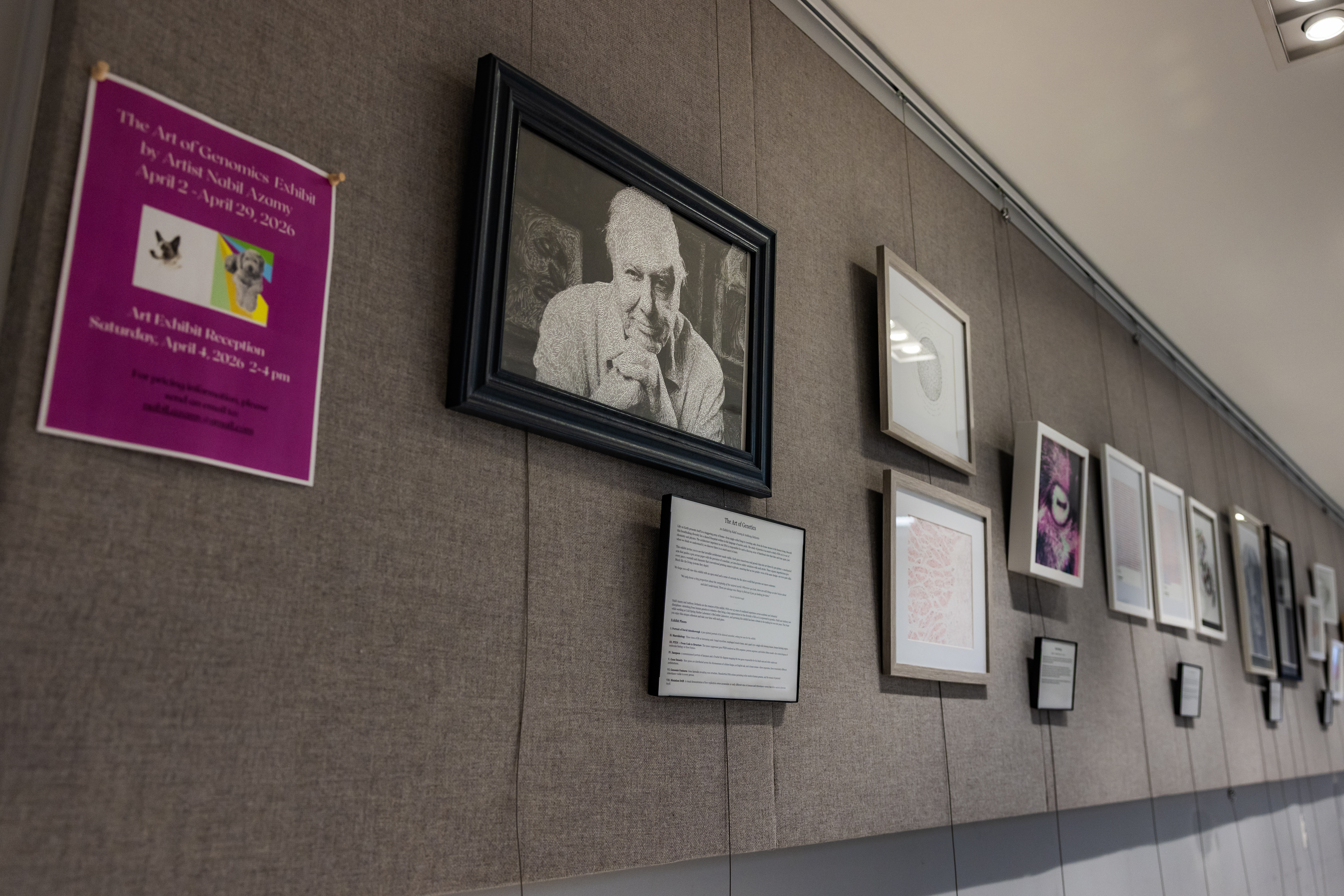 The Art of Genetics exhibition at Glen Cove Public Library