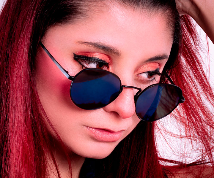Carowiza Cosplayer Lentes de sol filtro 100% UVa y UVB para mujer