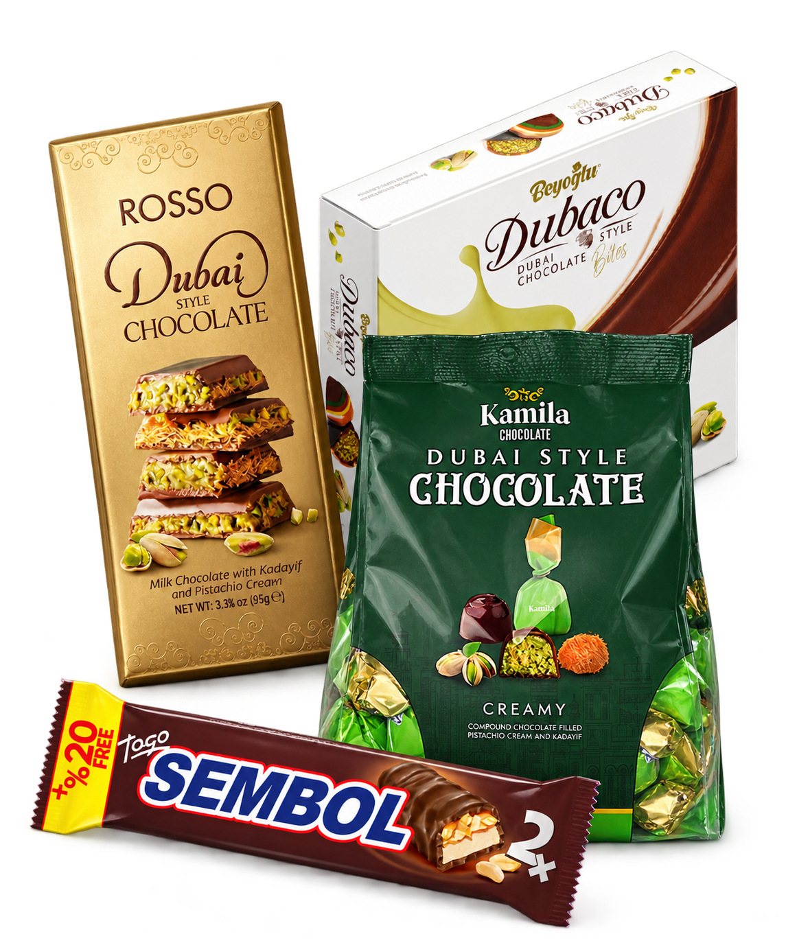 Chocolates Rosso, Dubaco, Kamila y Sembol