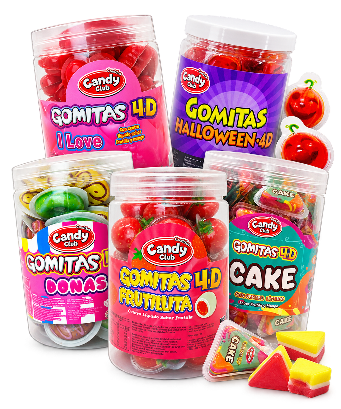Gomitas 4D Candy Club en distintas variedades