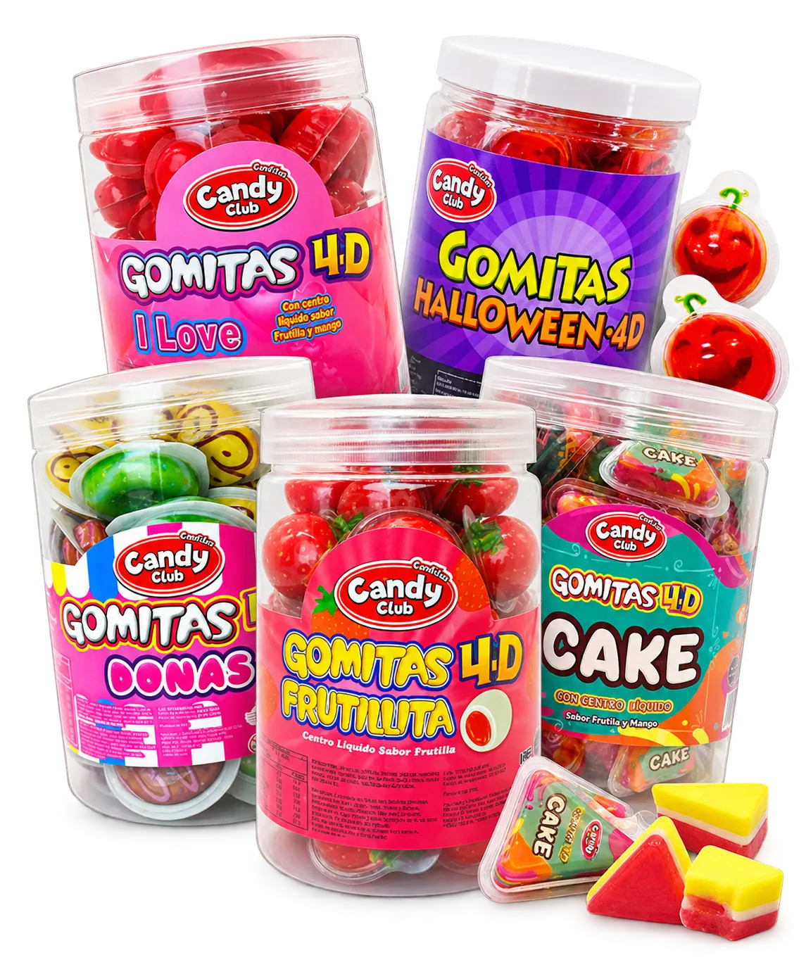 Gomitas 4D Candy Club en distintas variedades