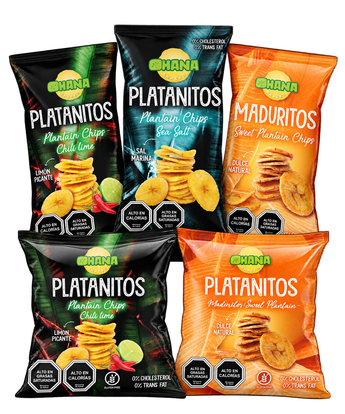 Platanitos y Maduritos Ohana en distintos formatos