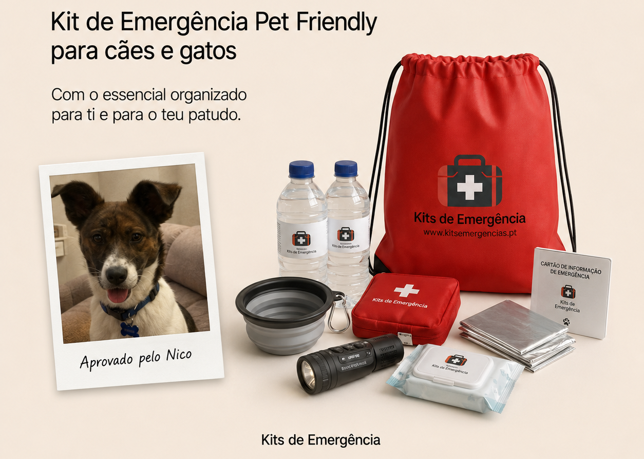 kit emergencia para caes - aprovado pelo nosso patudo Nico