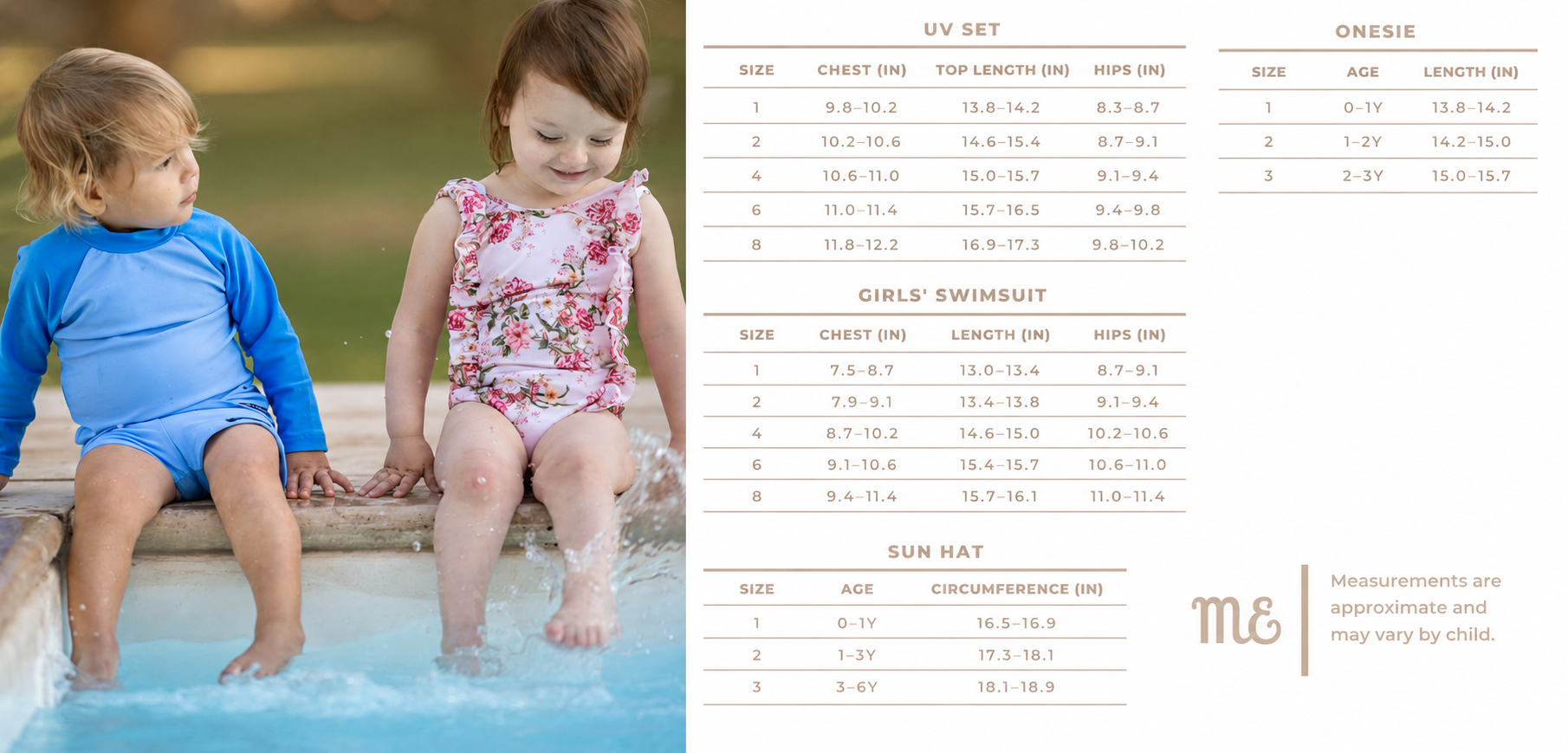 Magdalena Esposito Swimwear Size Chart