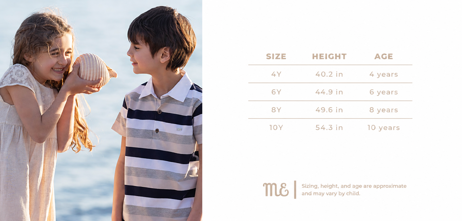 Magdalena Esposito Children’s Size Chart