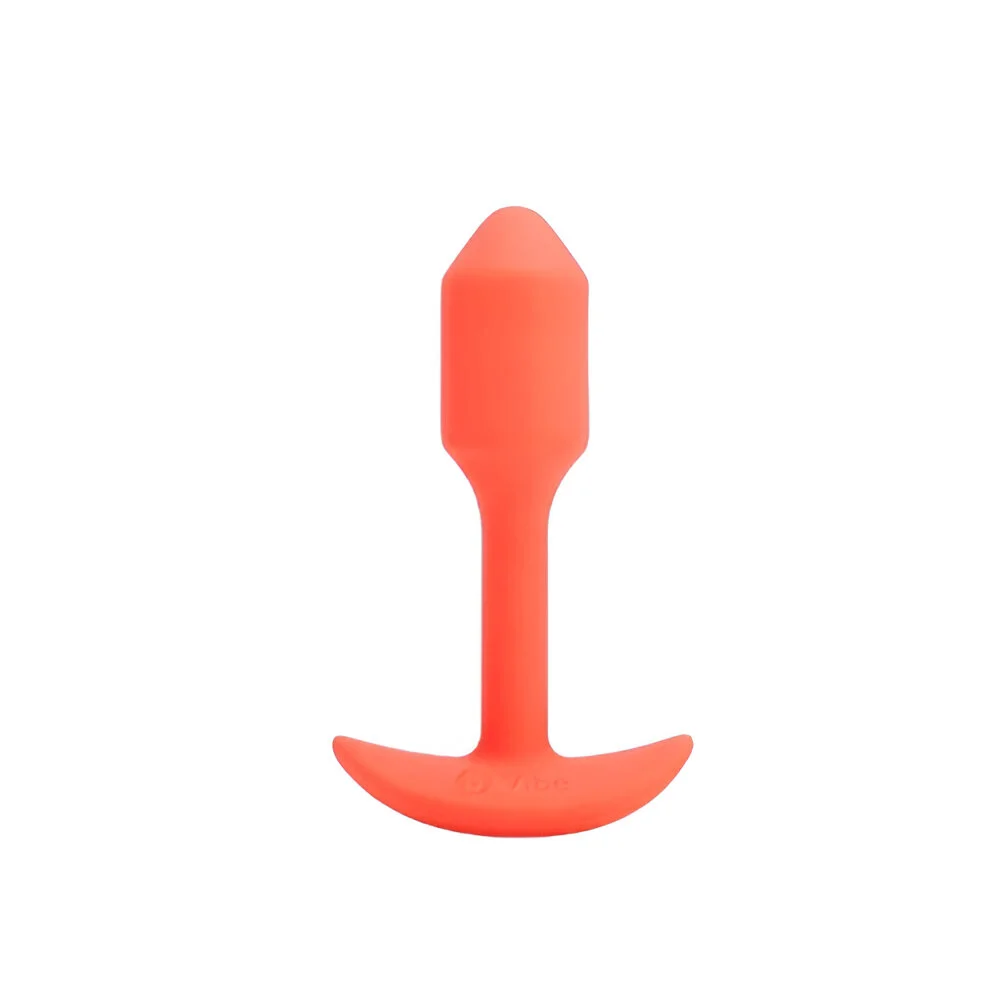 Plug Anal con Vibración B-Vibe Snug Pequeño Naranja
