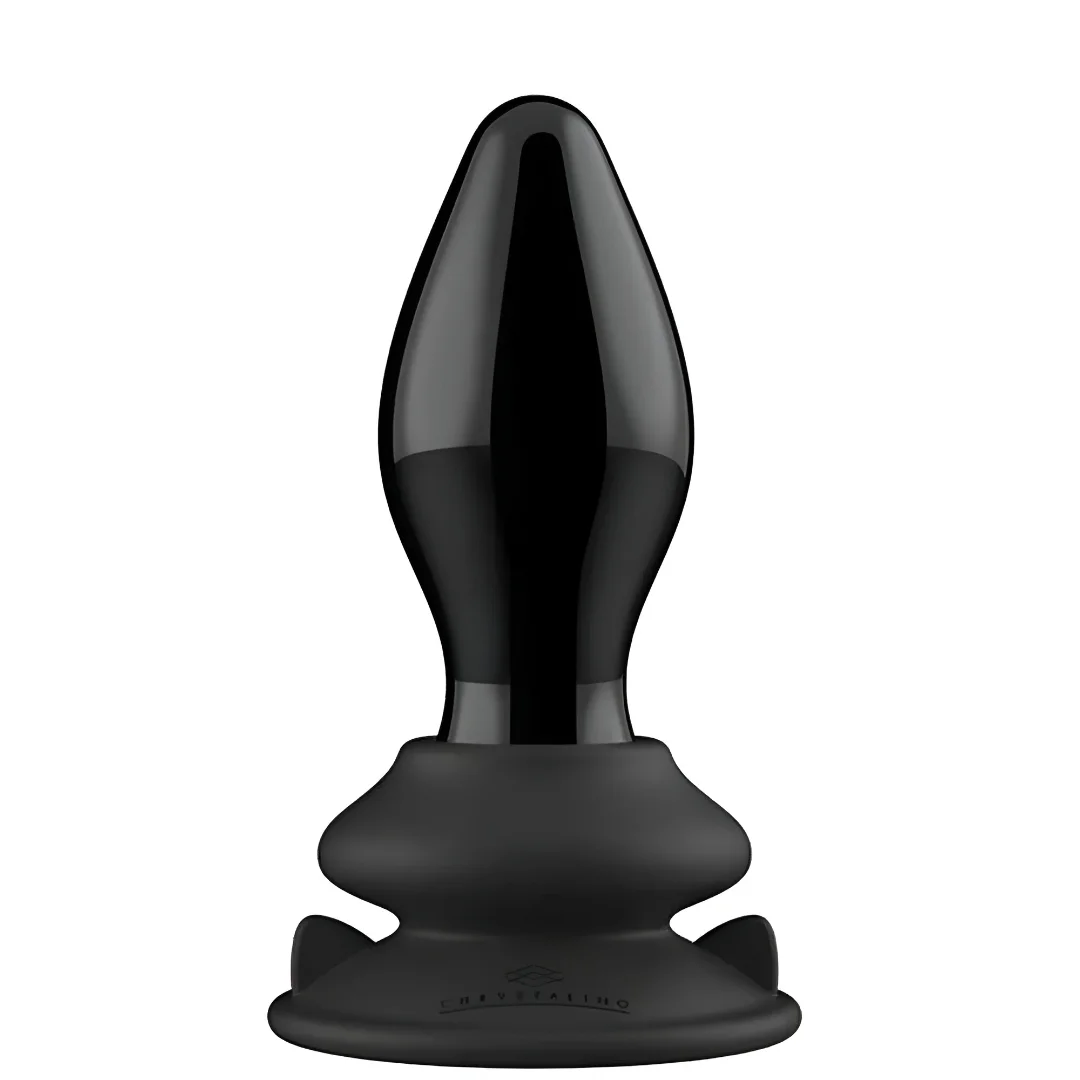 Plug Anal de Vidrio Stretchy Vibrante