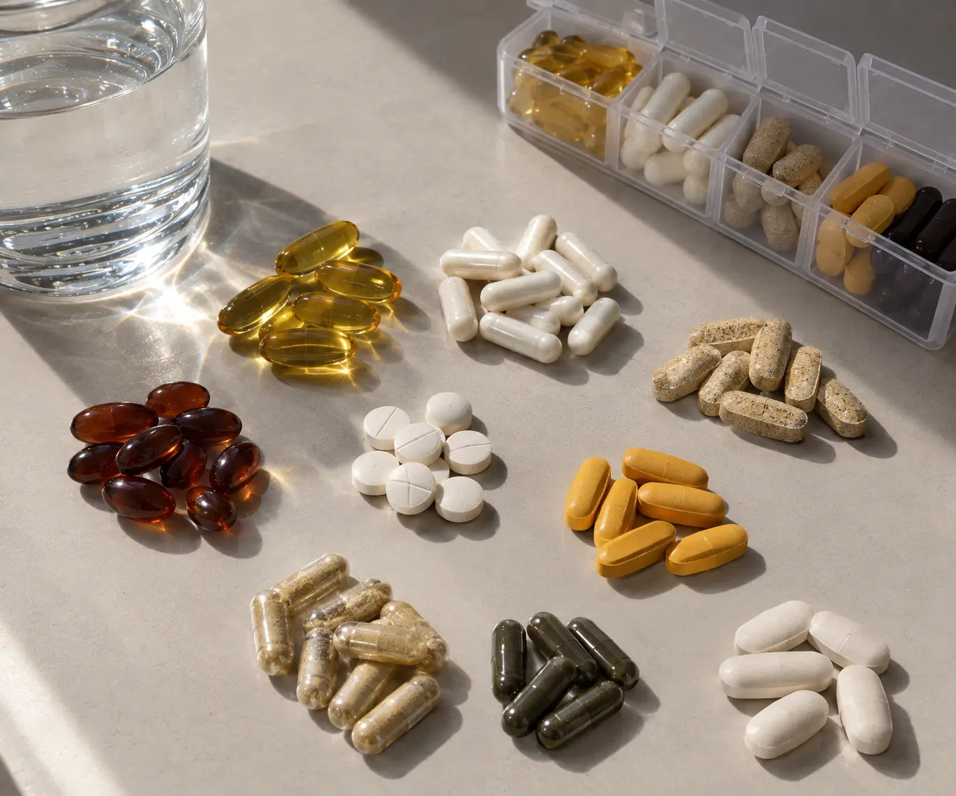 Cápsulas y vitaminas