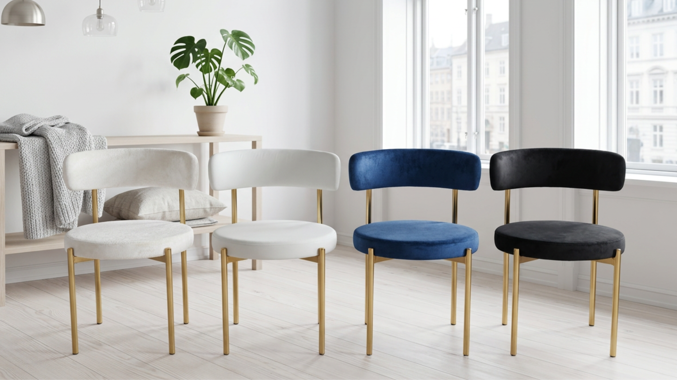 silla de terciopelo para comedor gris voss velvet — disponible en Nordeco