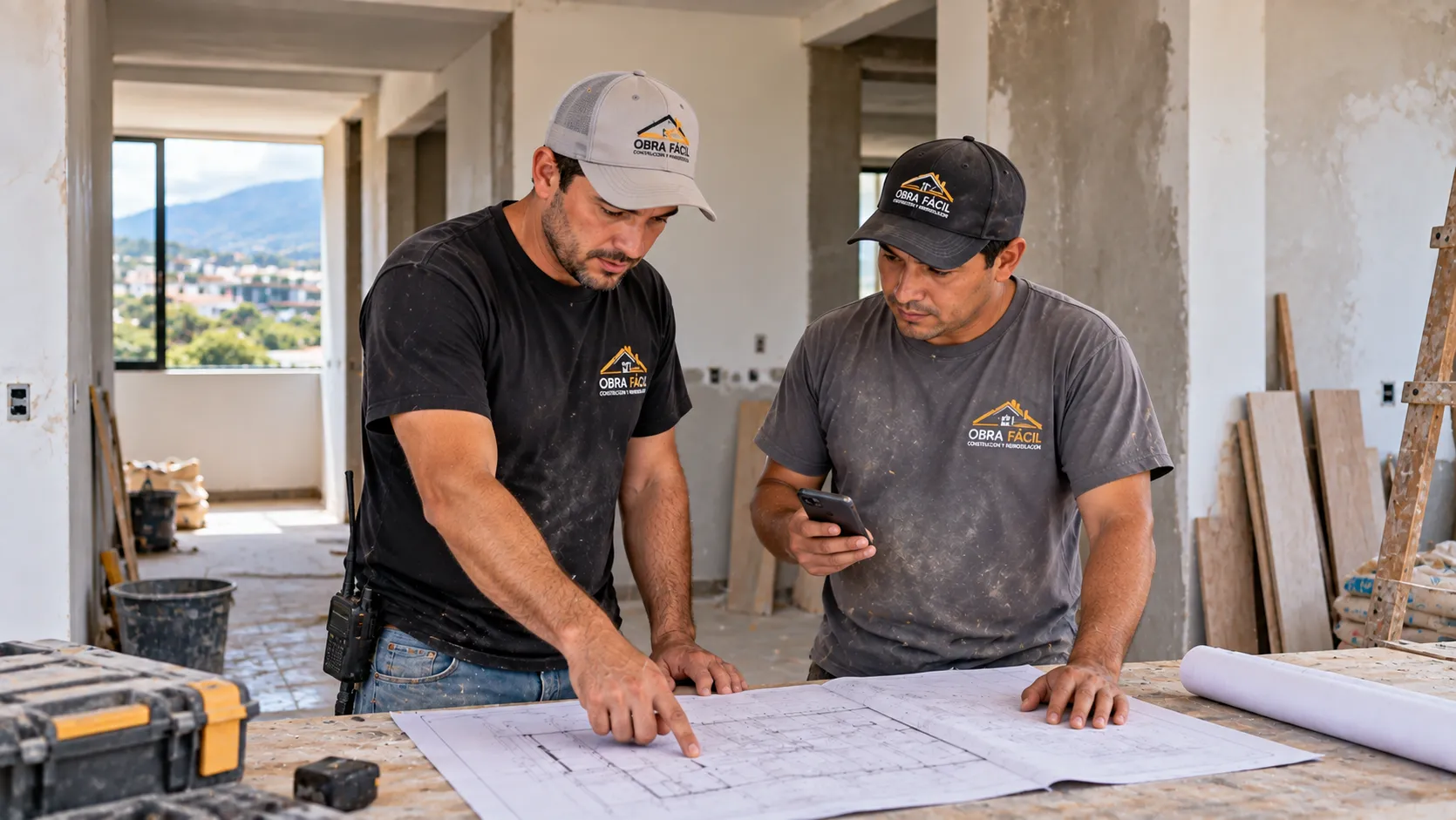 Equipo de Obra Fácil planificando un proyecto de construcción y remodelación en Popayán