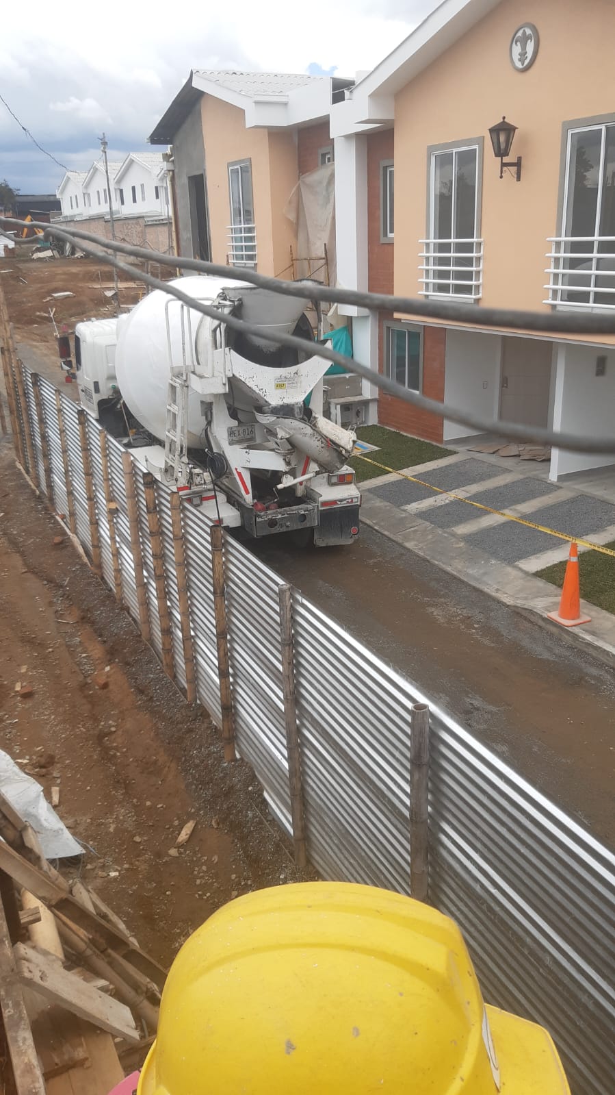 Proceso de construcción y estructura de concreto en Popayán