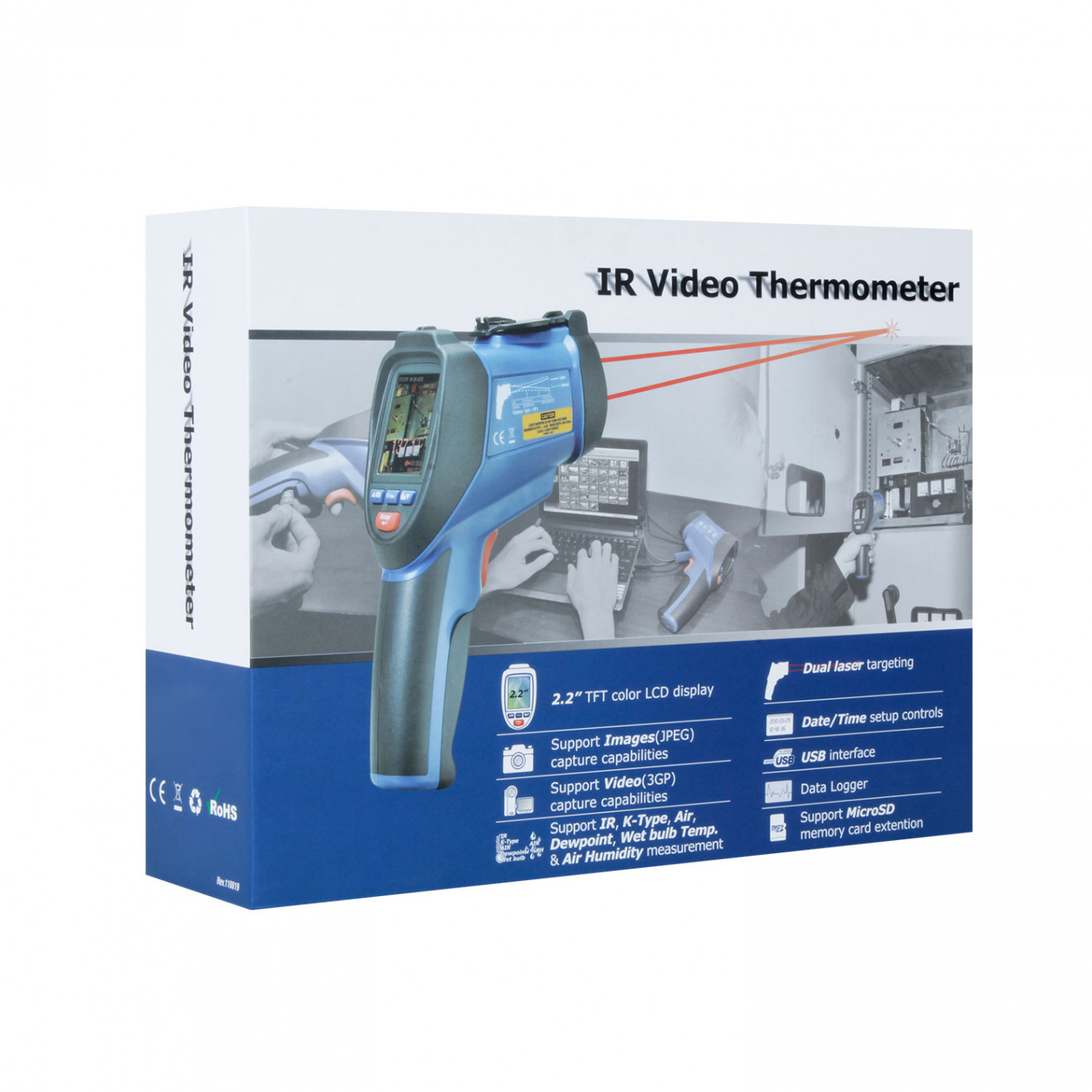 Termometro ir digital con video DT-9860S Cem Instruments 14
