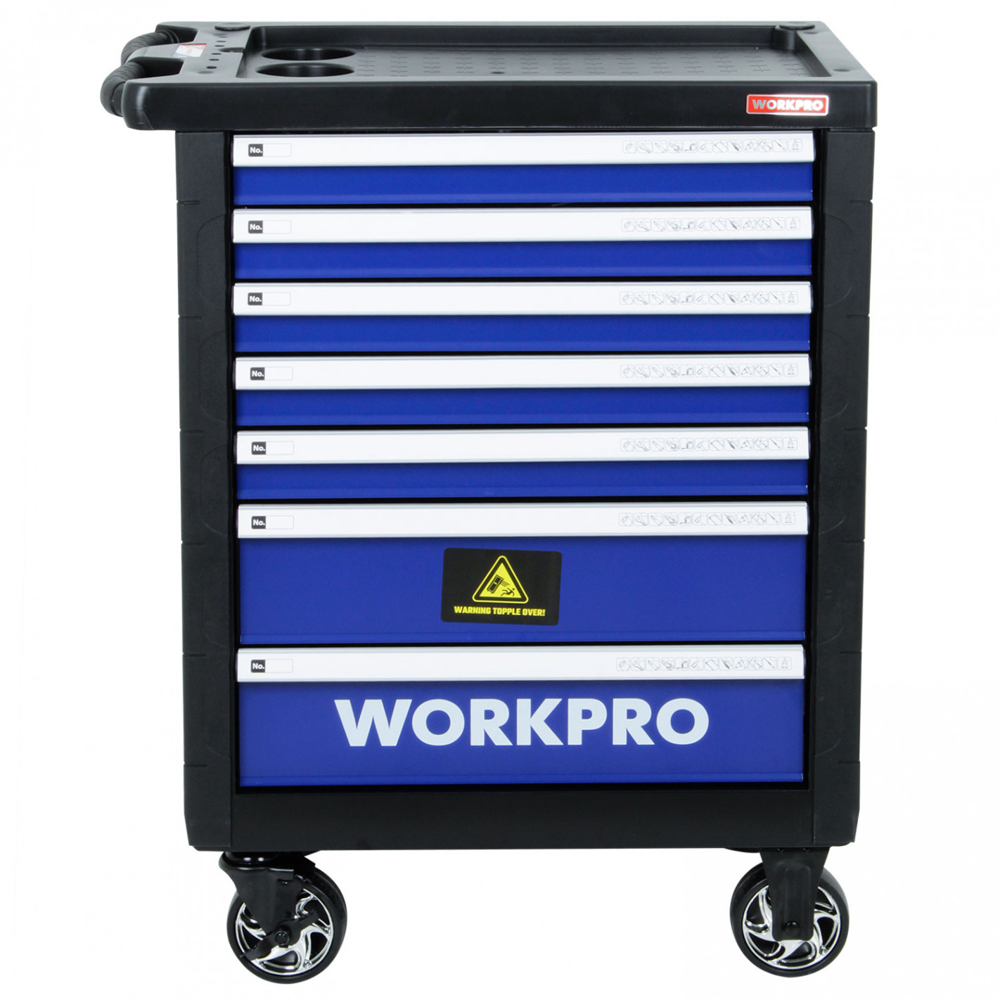 Carro con 193 herramientas WP209074 Workpro 3