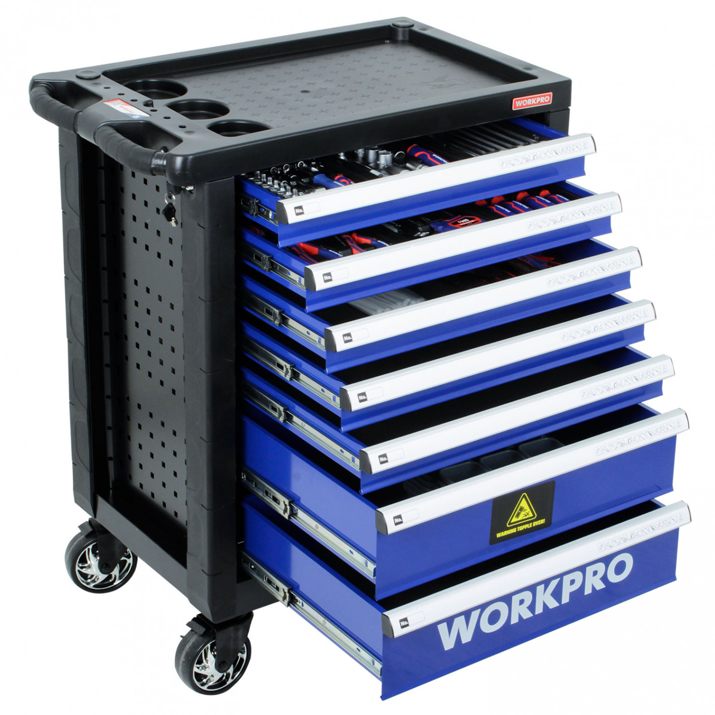 Carro con 193 herramientas WP209074 Workpro 4