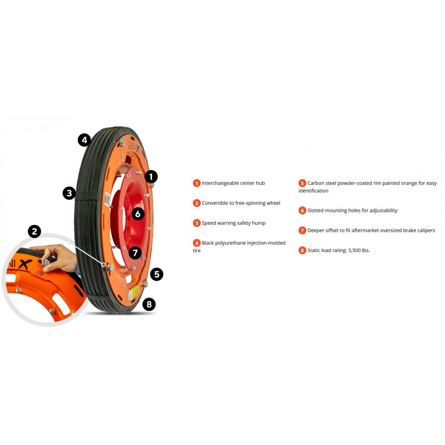 Llanta universal 56 guniwheel x SP780035 Martech Car 9