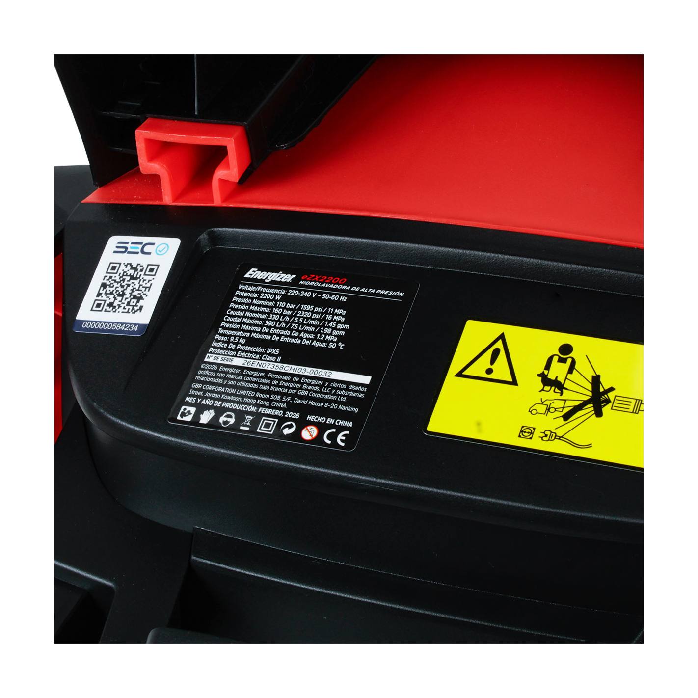 Hidrolavadora electrica 170 bar 2200w EZX2200 Energizer 8